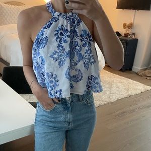 Show me your Mumu printed halter top